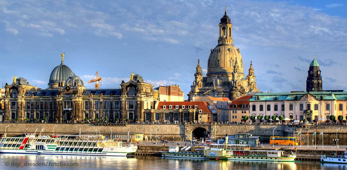 Dresden Elbe Frauenkirche
